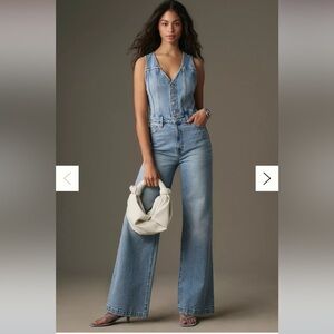 Pistola Aria Fitted Vest Denim Jumpsuit -S